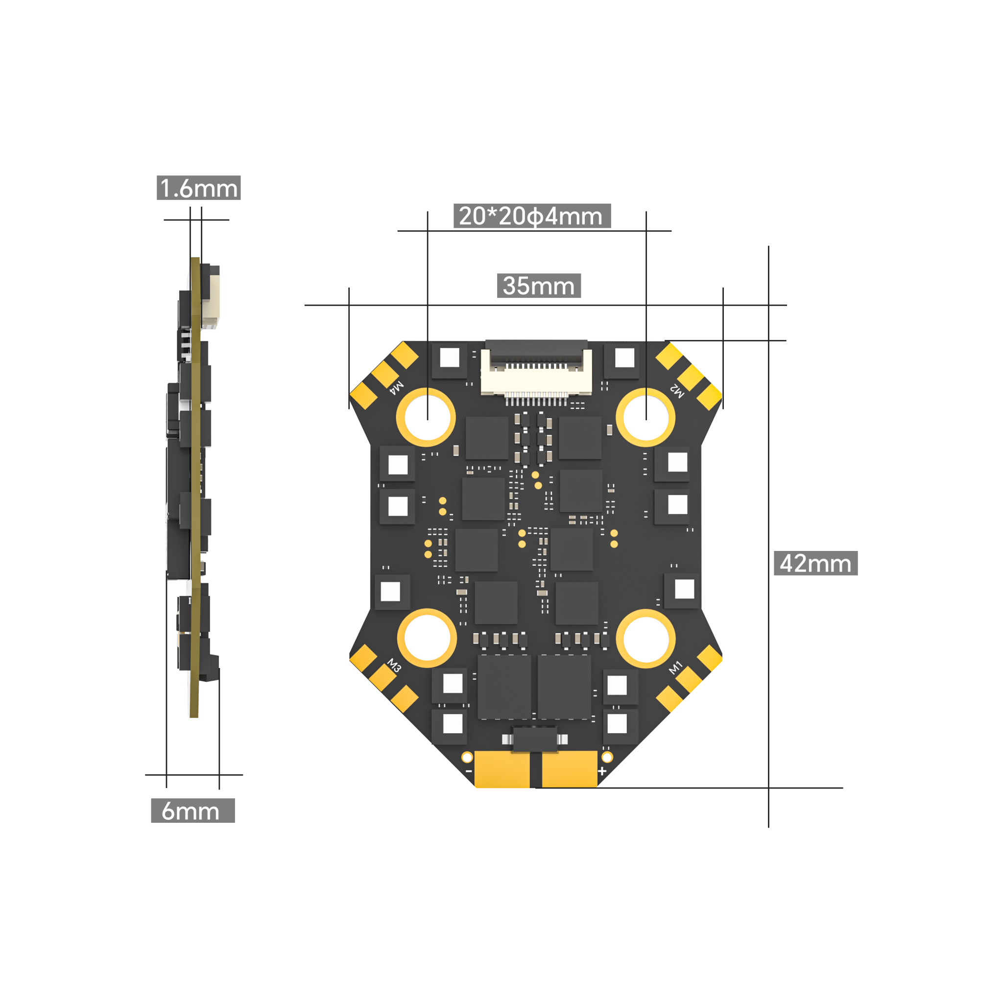 Borg F7 Mini Stack (60 Mini 4-IN-1 ESC) - iFlight