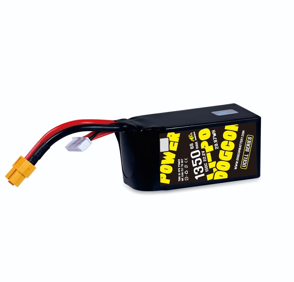 DOGCOM 6S 1350mAh 150C UCELL Battery - iFlight Europe Official