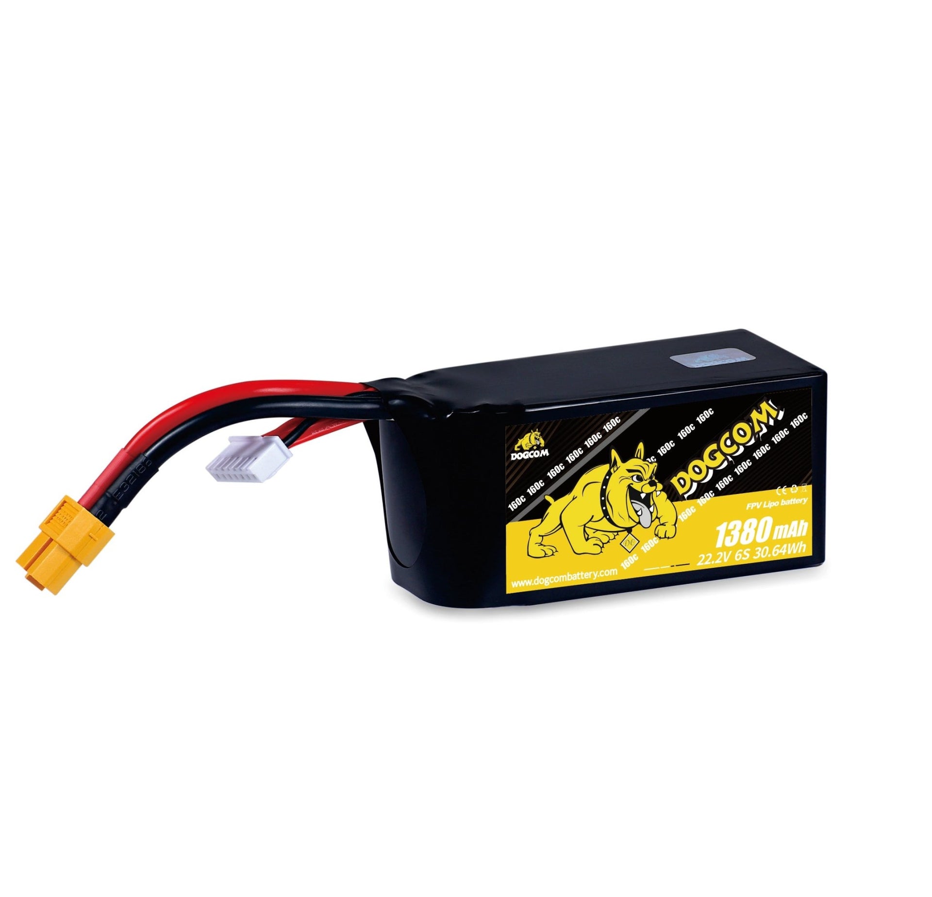 DOGCOM 6S 1380mAh 160C Battery - DOGCOM