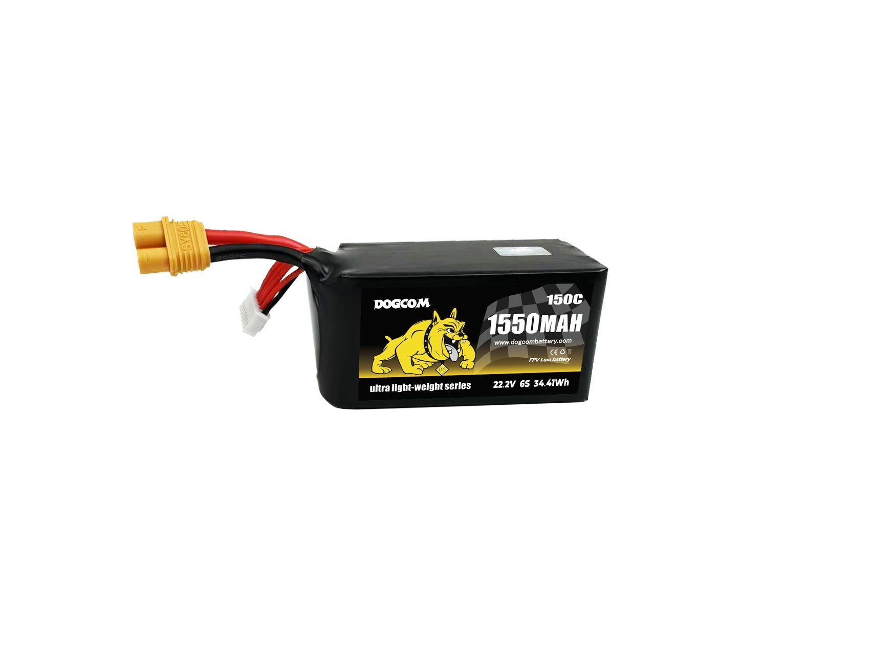 DOGCOM 6S 1550mAh 150C Ultra Series Battery - DOGCOM