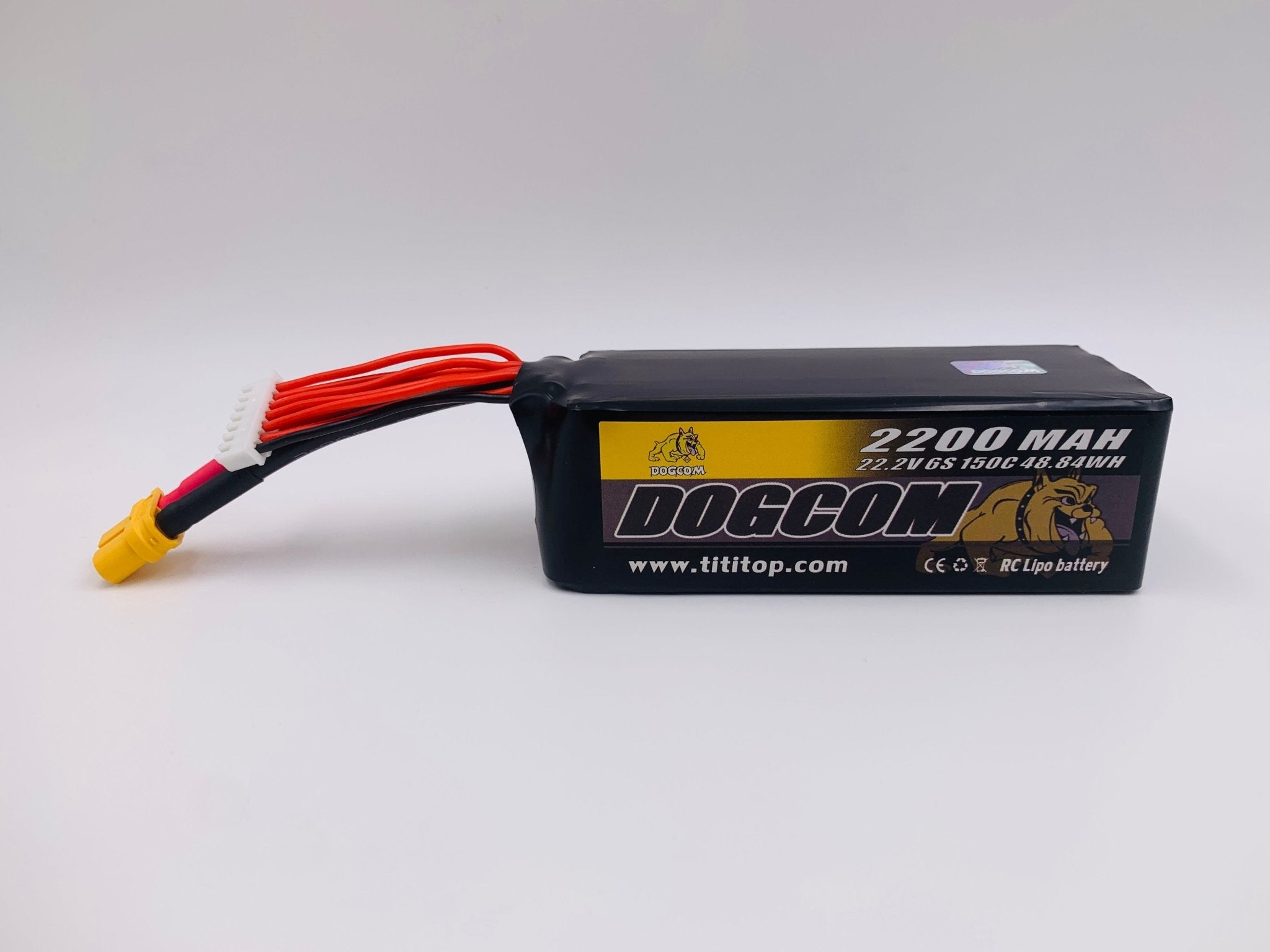 DOGCOM 6S 2200mAh 150C Battery - DOGCOM