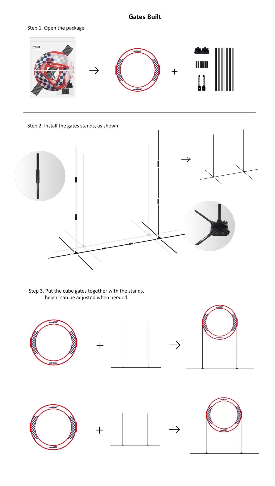 GEMFAN 78cm Circle Race Gate with Base - iFlight Europe