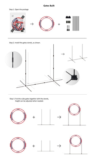 GEMFAN 78cm Circle Race Gate with Base - iFlight Europe