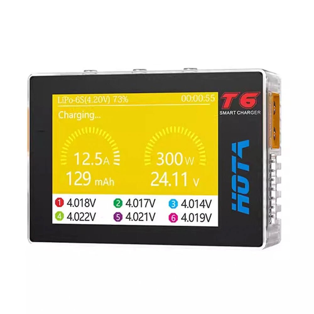 HOTA T6 300W 1-6S PD/DC Smart Charger - HOTA