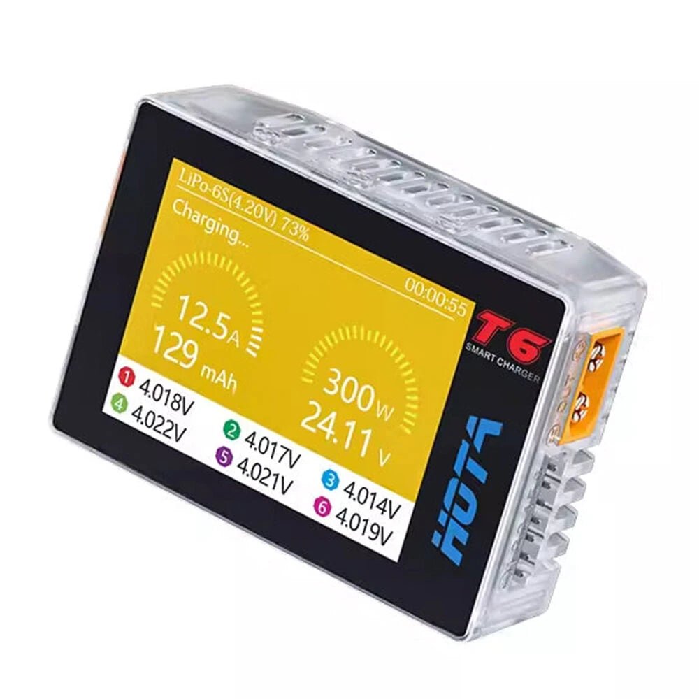 HOTA T6 300W 1-6S PD/DC Smart Charger - HOTA