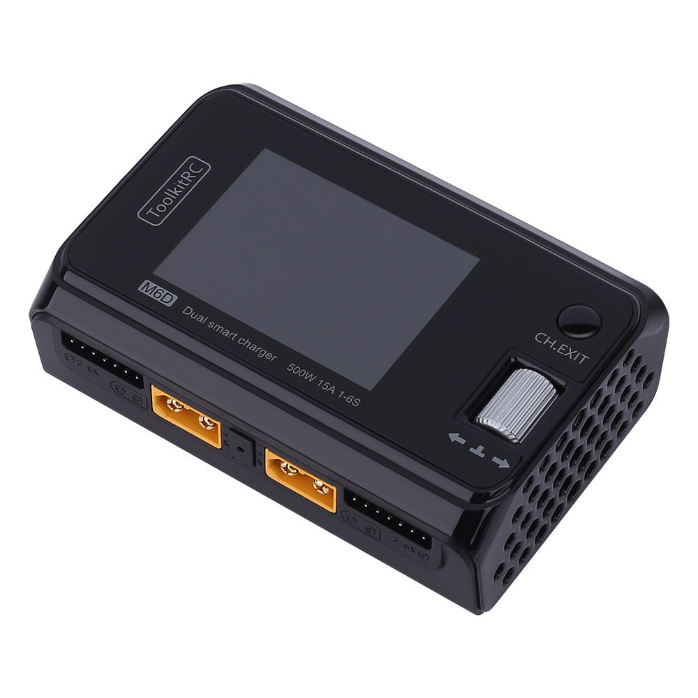 ToolkitRC M6D Dual Channel 500W 16A 2 - 8S DC Smart Charger - iFlight Europe Official