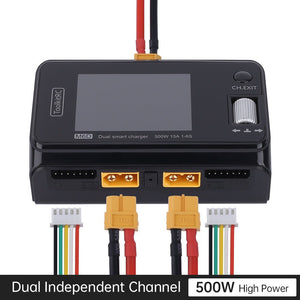 ToolkitRC M6D Dual Channel 500W 16A 2 - 8S DC Smart Charger - iFlight Europe Official