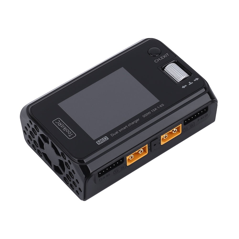 ToolkitRC M6D Dual Channel 500W 16A 2 - 8S DC Smart Charger - iFlight Europe Official
