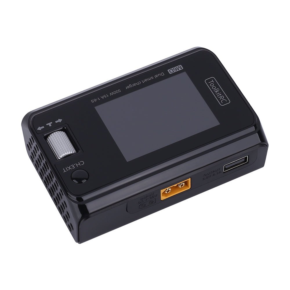 ToolkitRC M6D Dual Channel 500W 16A 2 - 8S DC Smart Charger - iFlight Europe Official