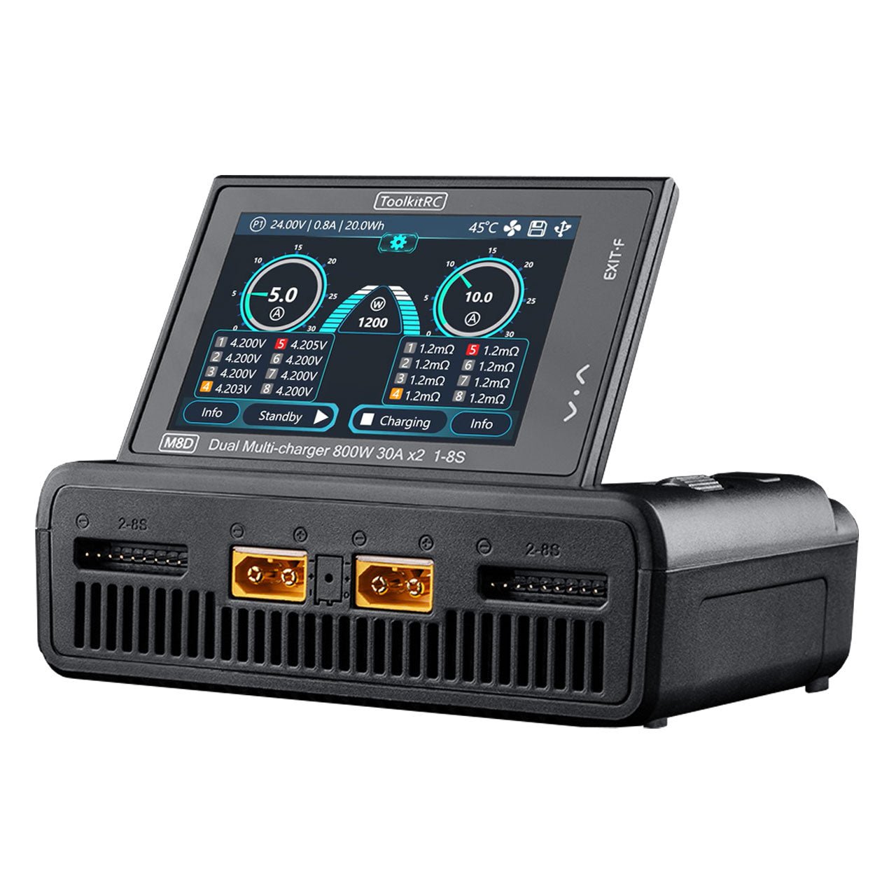 ToolkitRC M8D 1600W 1 - 8S Dual Channel DC Smart Charger - iFlight Europe Official