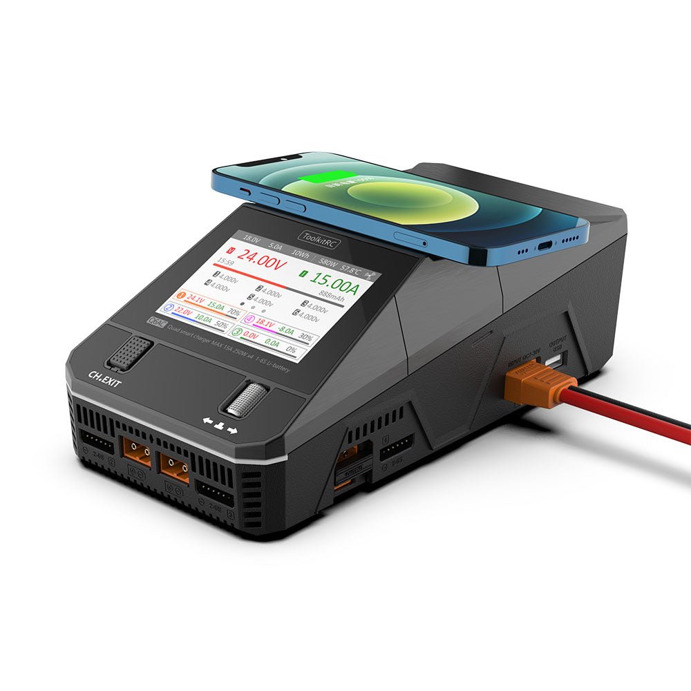 ToolkitRC Q6AC 1000W 1 - 6S Quad Channel AC/DC Smart Charger - iFlight Europe Official