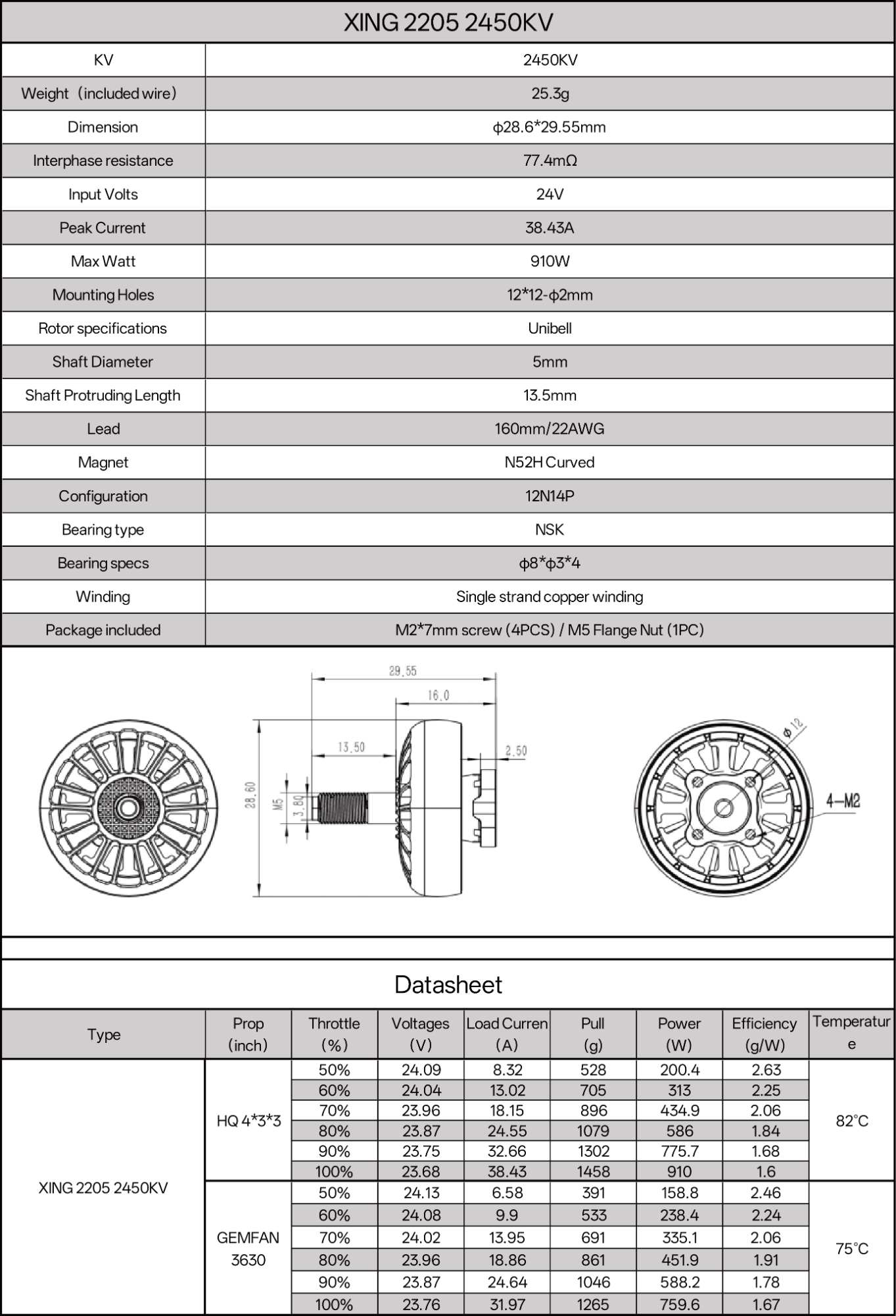 XING 2205 4S 6S FPV Motor - iFlight Europe