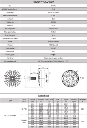 XING 2205 4S 6S FPV Motor - iFlight