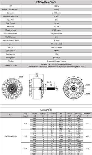 XING 4214 2-8S X CLASS FPV Motor - iFlight