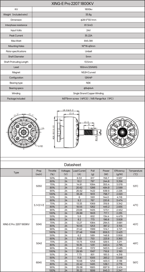 XING-E Pro 2207 FPV Motor - iFlight