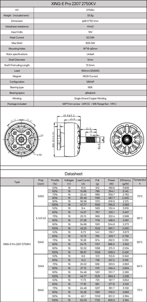 XING-E Pro 2207 FPV Motor - iFlight