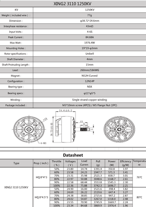 XING2 3110 FPV Cinelifter Motor - iFlight