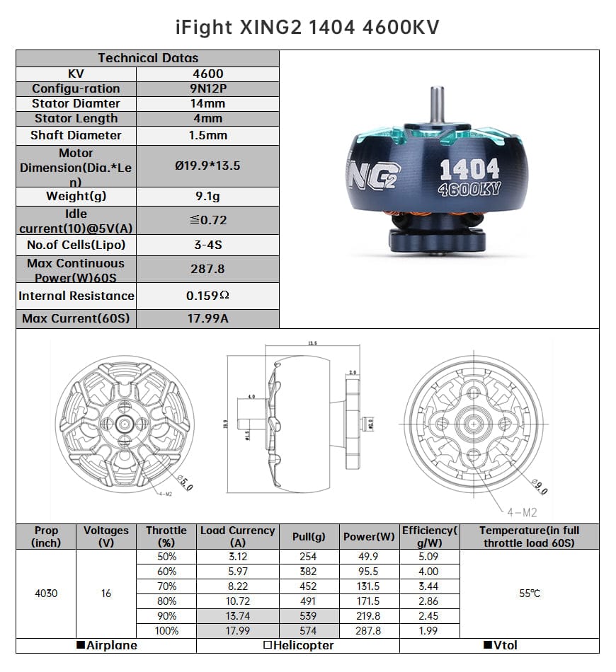XING2 1404 Toothpick Ultralight Motor (unibell) - iFlight