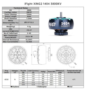 XING2 1404 Toothpick Ultralight Motor (unibell) - iFlight