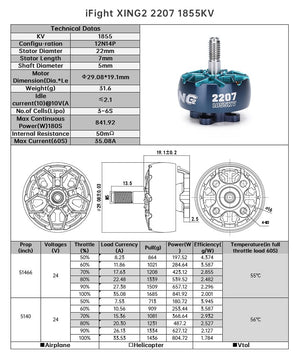 XING2 2207 1855KV FPV Motor - iFlight